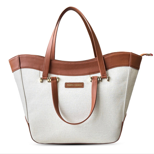 Azure Signature Handbag | Tan