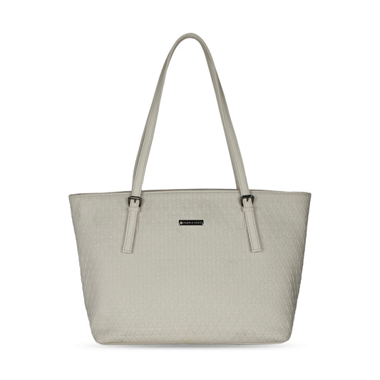 Iris Tote Bag white pearl