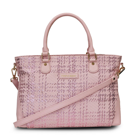 Vienna Tweed handbag - Pink