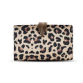 Gigi Leopard Canvas Clutch