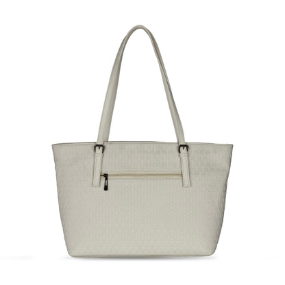 Iris Tote Bag white pearl