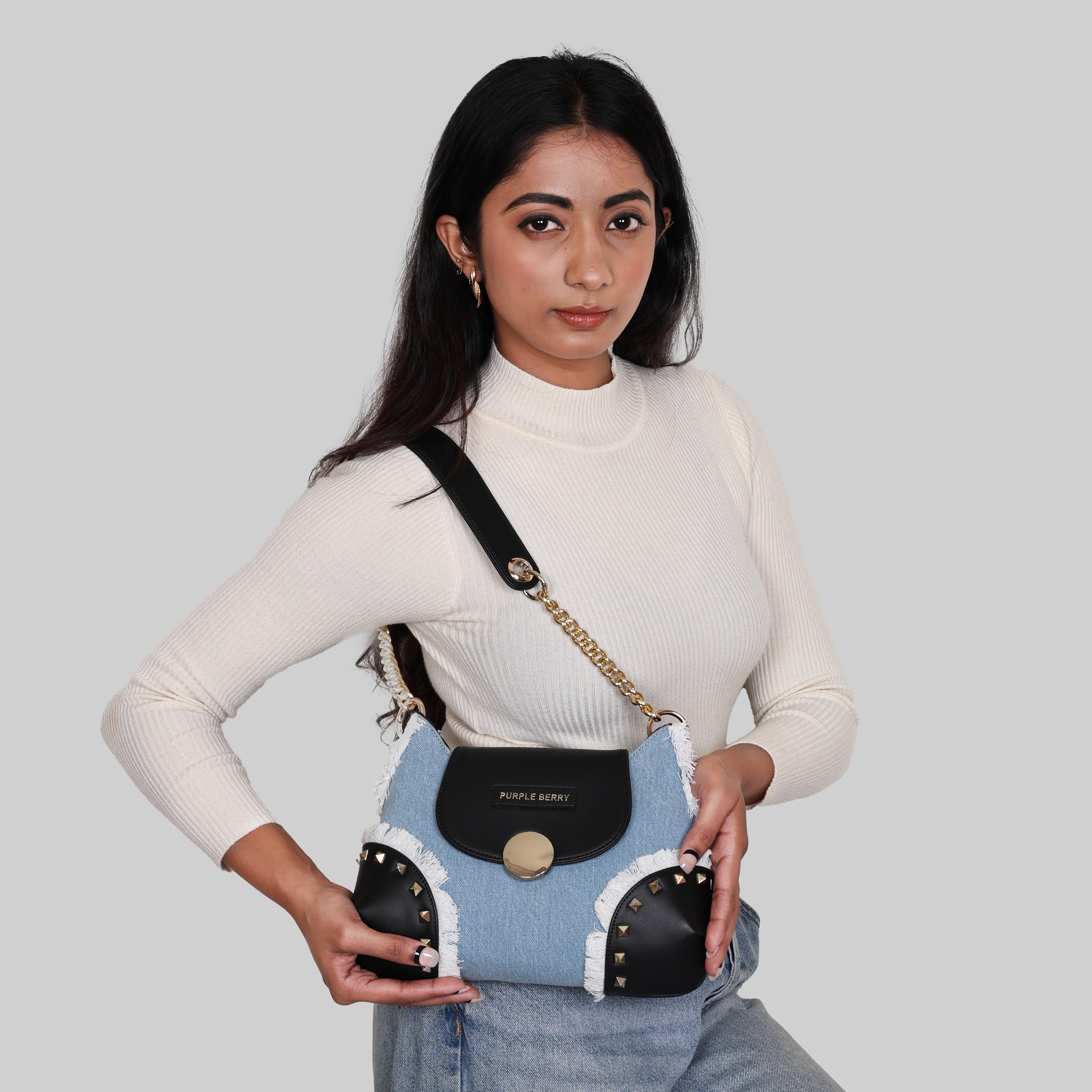 Fareed Denim Shoulder Bag