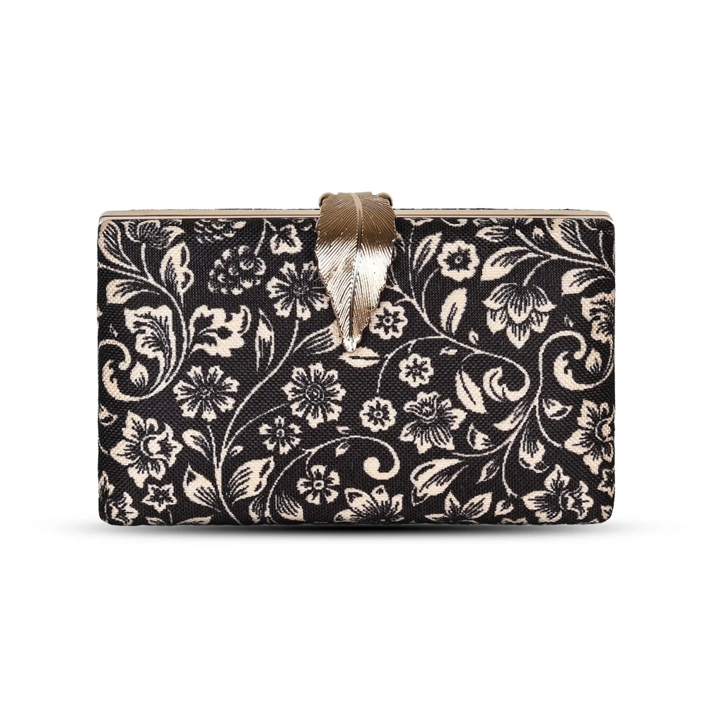 Gigi Leopard Canvas Clutch