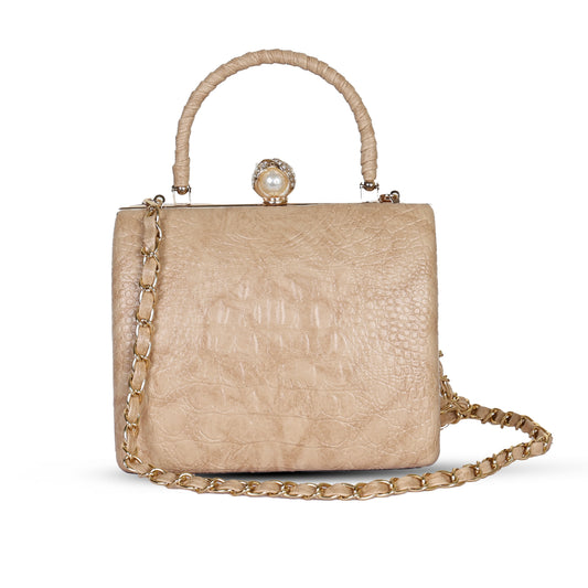Yasmin Party Clutch - Mocha Mousse