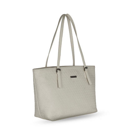 Iris Tote Bag white pearl