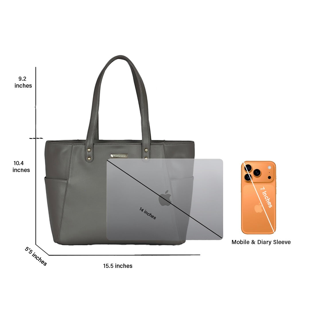 Travel Tote Dark platinum