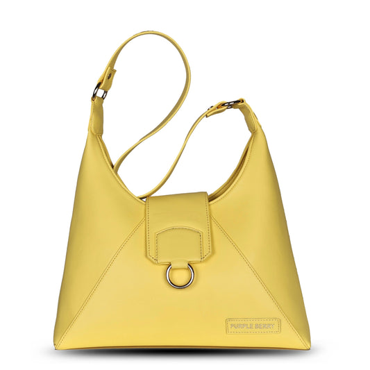 Zian Structured Shoulder bag - Yellow