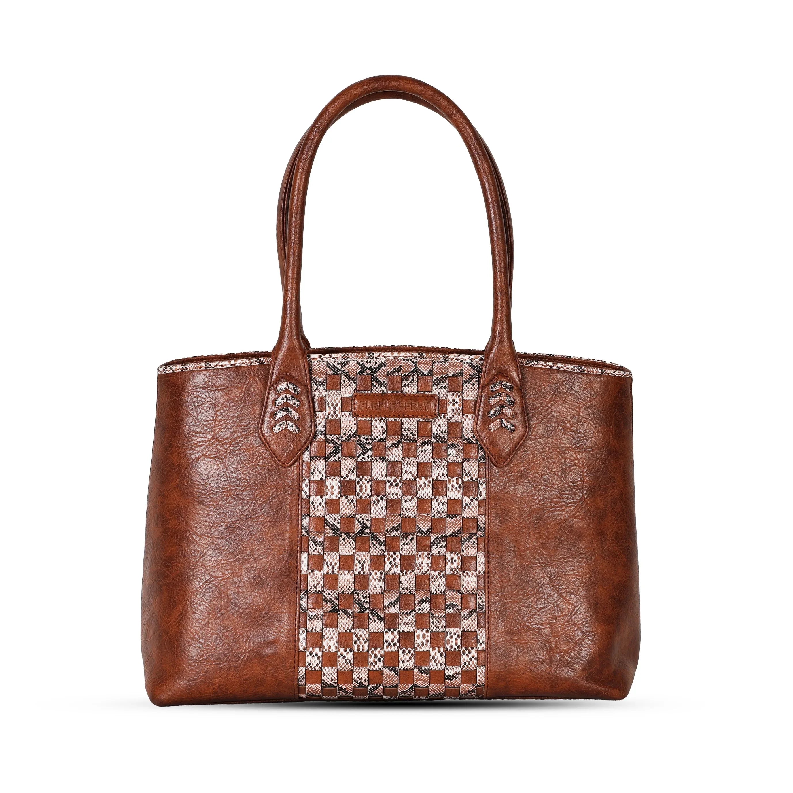 Grid Pattern Luxury Handbag