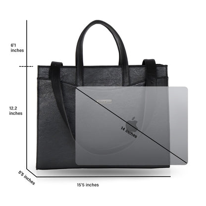 Anie premium office Tote - black + Free Nia shoulder bag