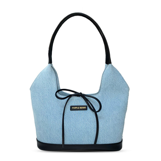 Emmy Denim shoulder bag - Light Blue