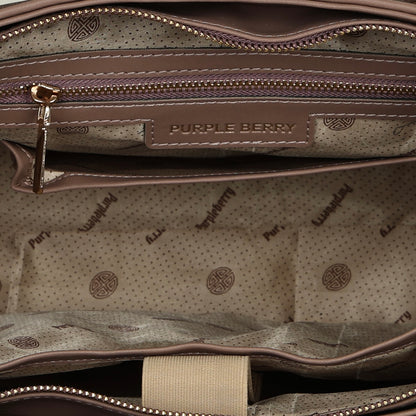 Lexie Tote Bag - Tan & Beige