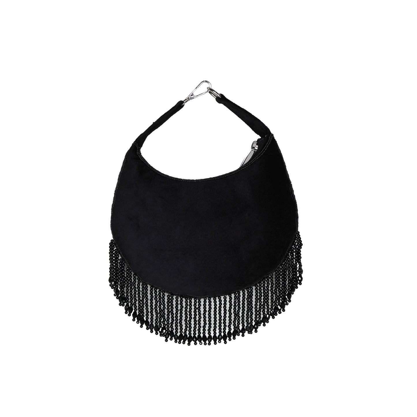 Bushra Embroidered hand Clutch -  Black
