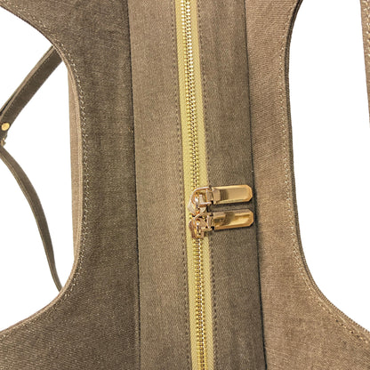 Hera Structured Handbag - Mocha Mousse