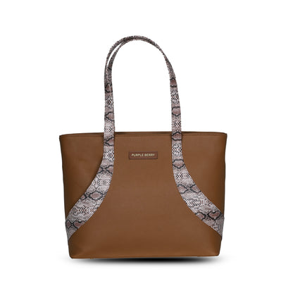 Mirum Structured Handbag- Mocha Mousse