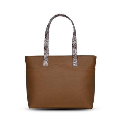 Mirum Structured Handbag- Mocha Mousse