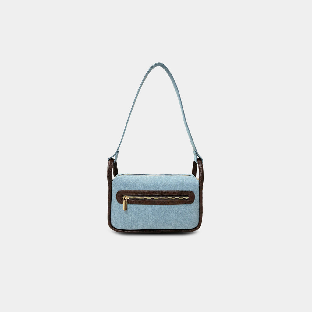 Luxe Denim Shoulder Bag