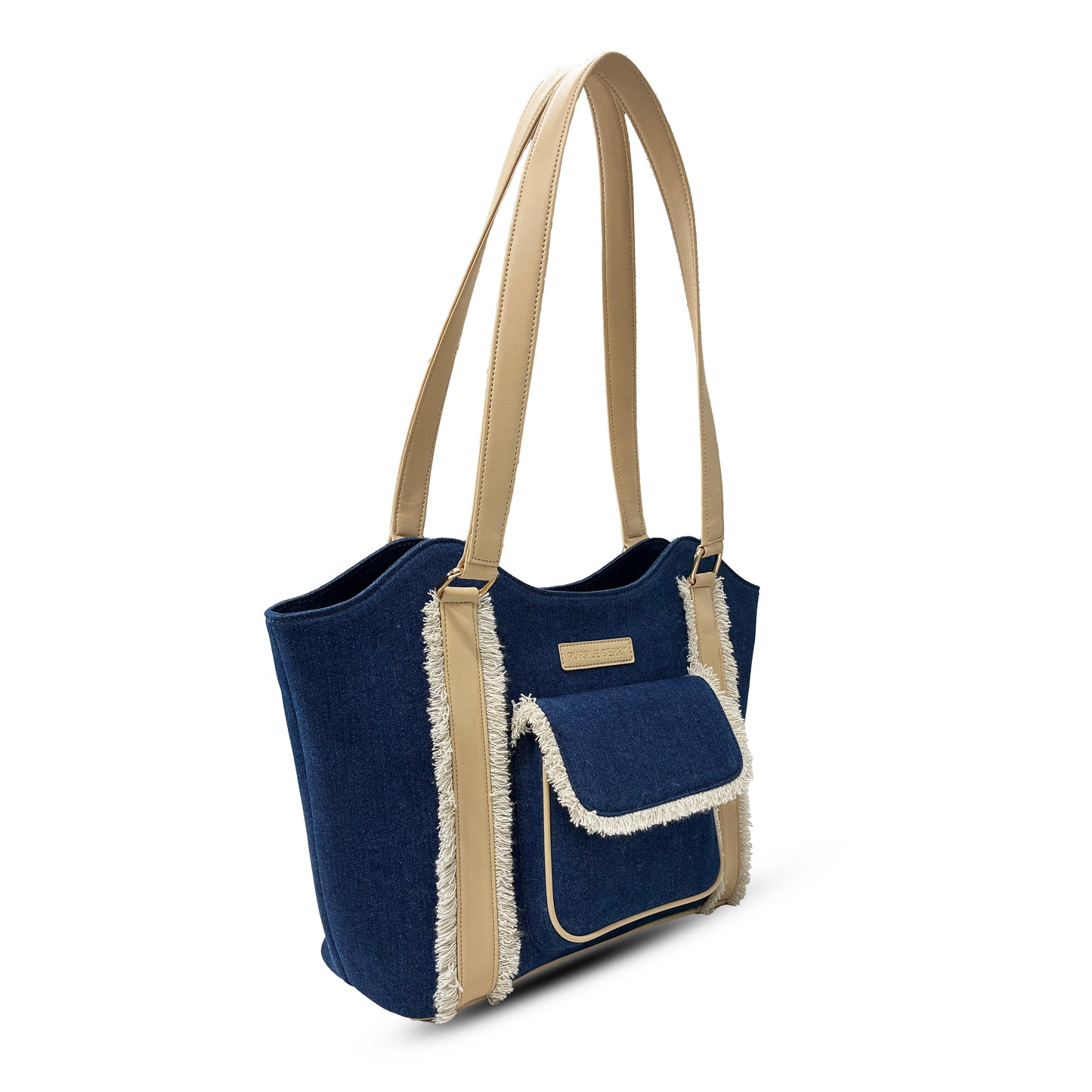 Regal iconic Denim Handbag - Blue