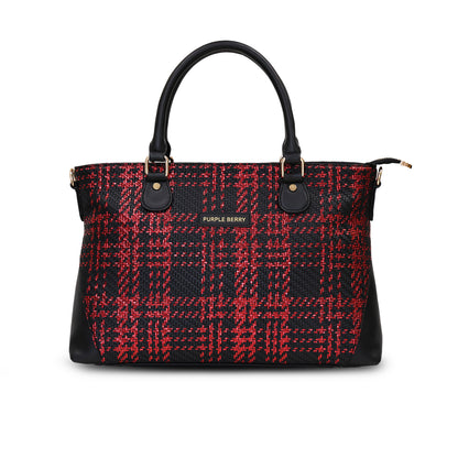 Vienna Tweed handbag - Black