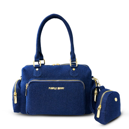 Frida Denim Sling Bag | Handbag - Blue
