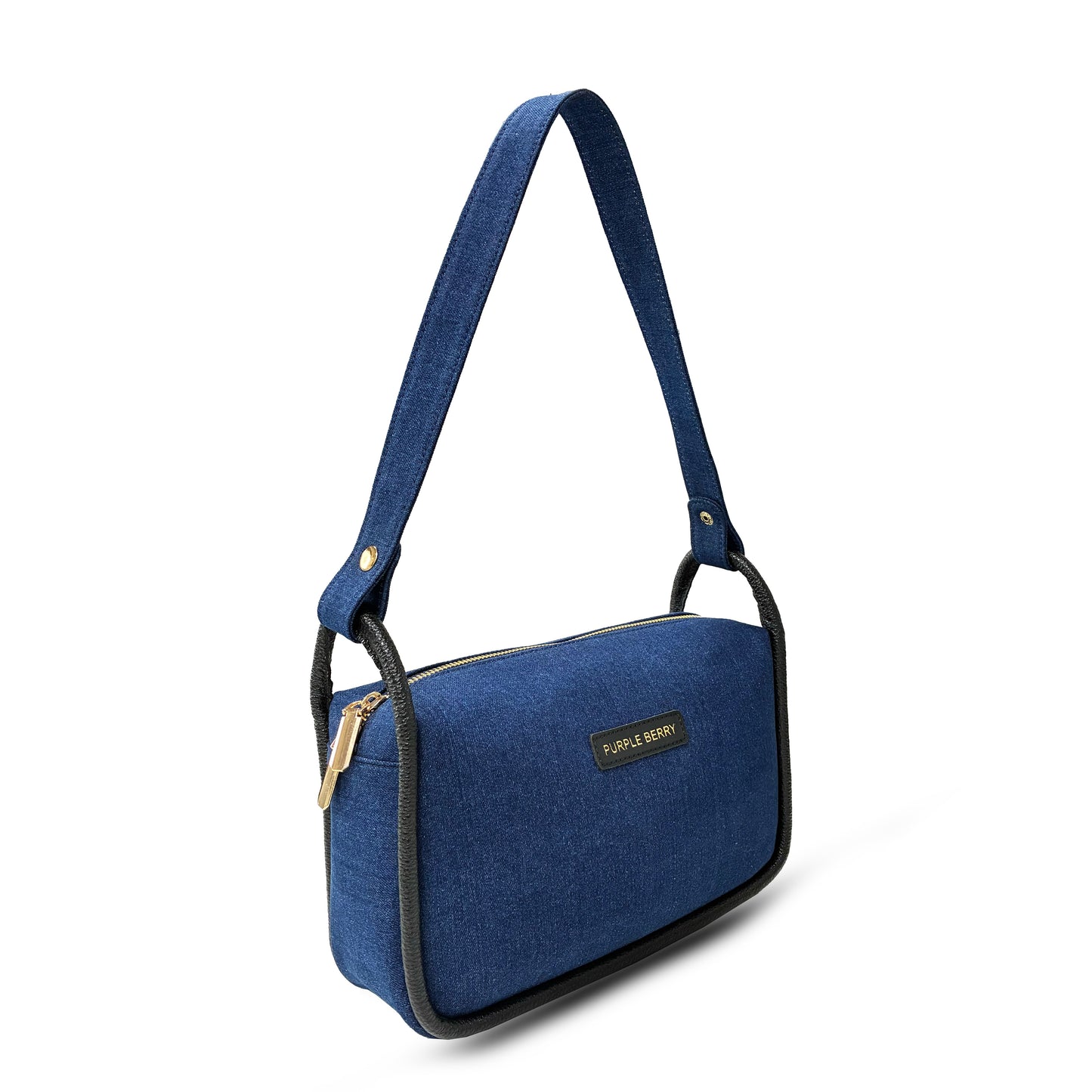 Luxe Denim shoulder bag - Dark Blue