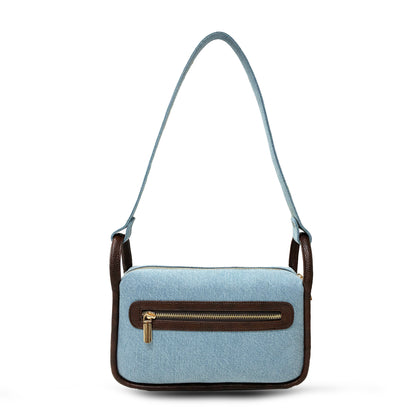 Luxe Denim shoulder bag - Light Blue