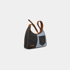 Nitya Denim grey light blue Shoulder bag side view