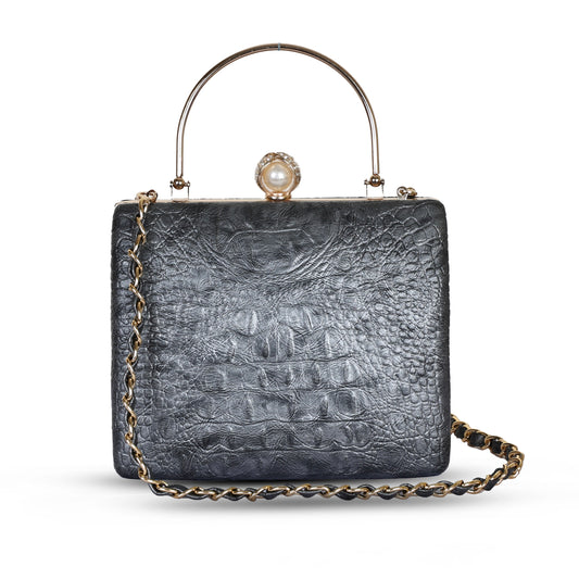 Yasmin Party Clutch - Storm Cloud