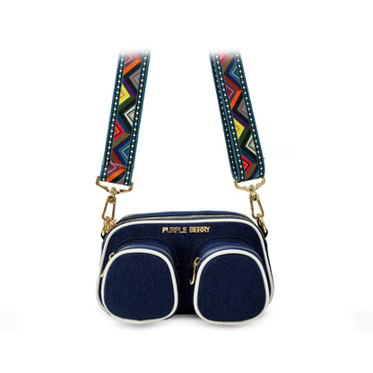 Zafira denim sling - Dark blue