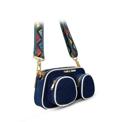 Zafira denim sling - Dark blue