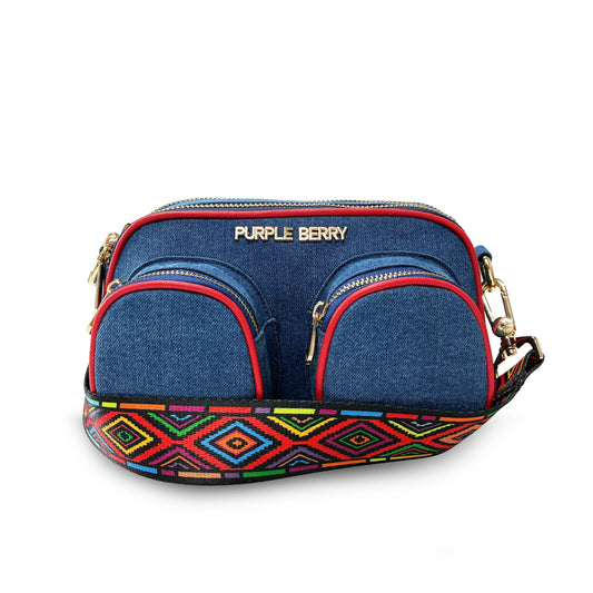 Zafira denim sling - Blue