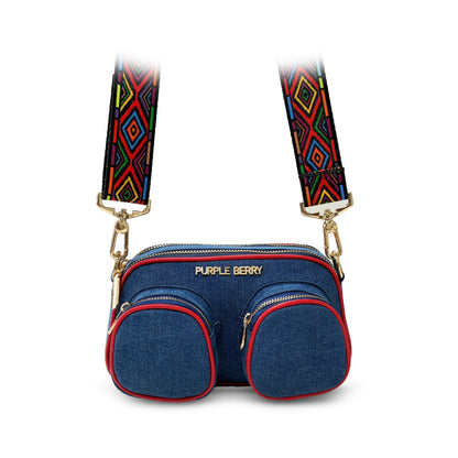 Zafira denim sling - Blue