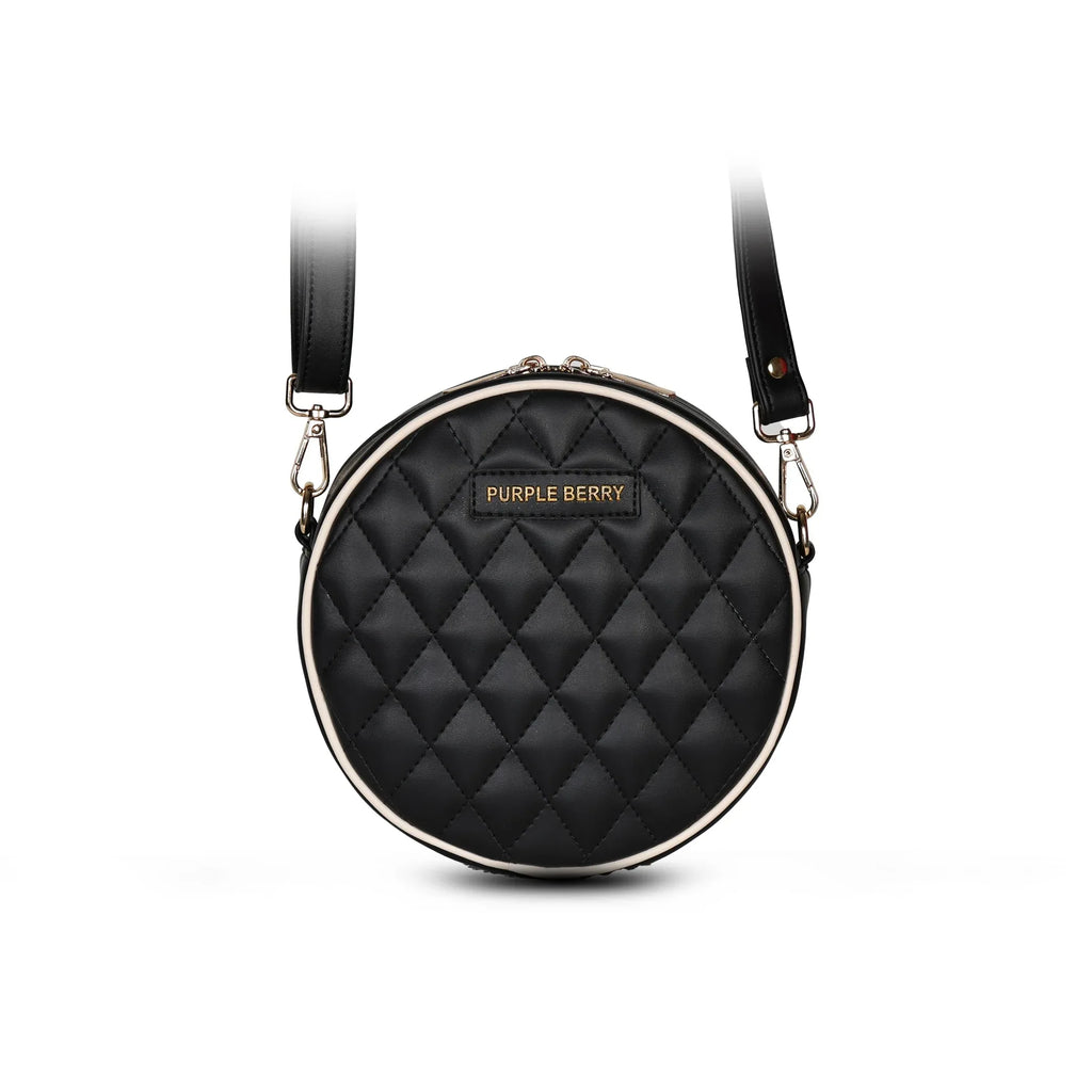 Round Diamond Pattern Sling bag | Crossbody Bag