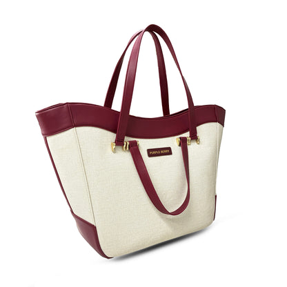 Azure Signature Tote | Burgundy