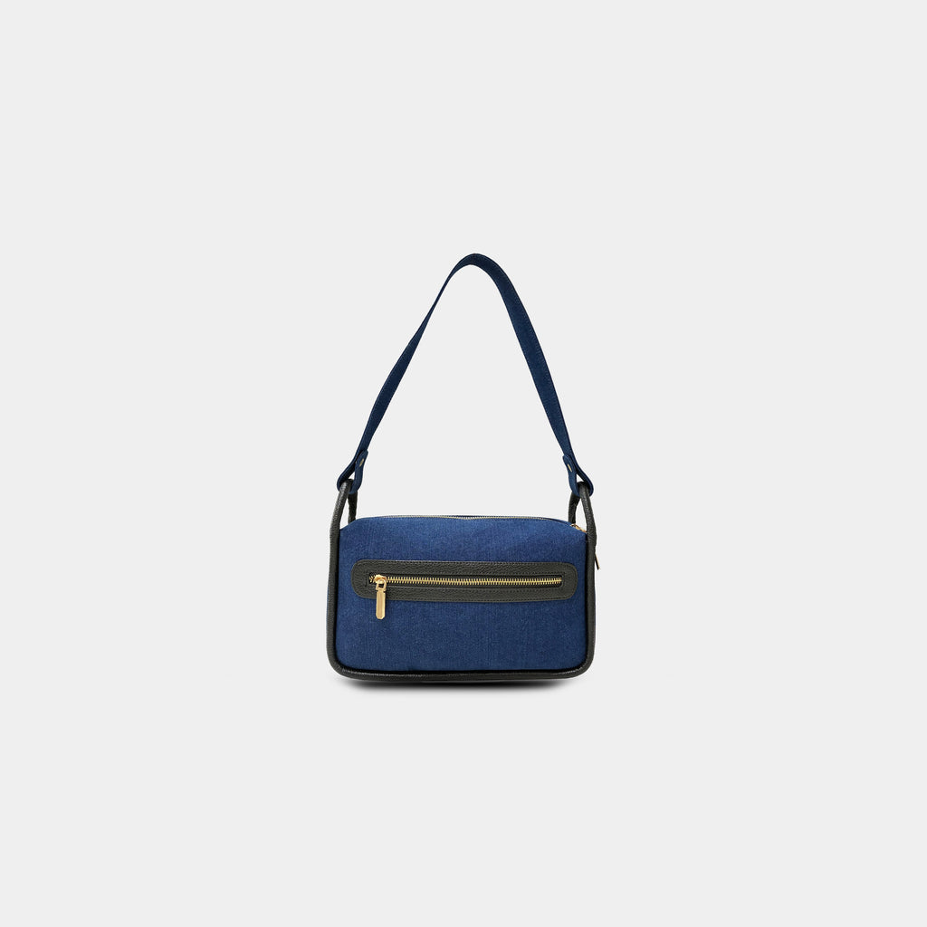 Luxe Denim Shoulder Bag