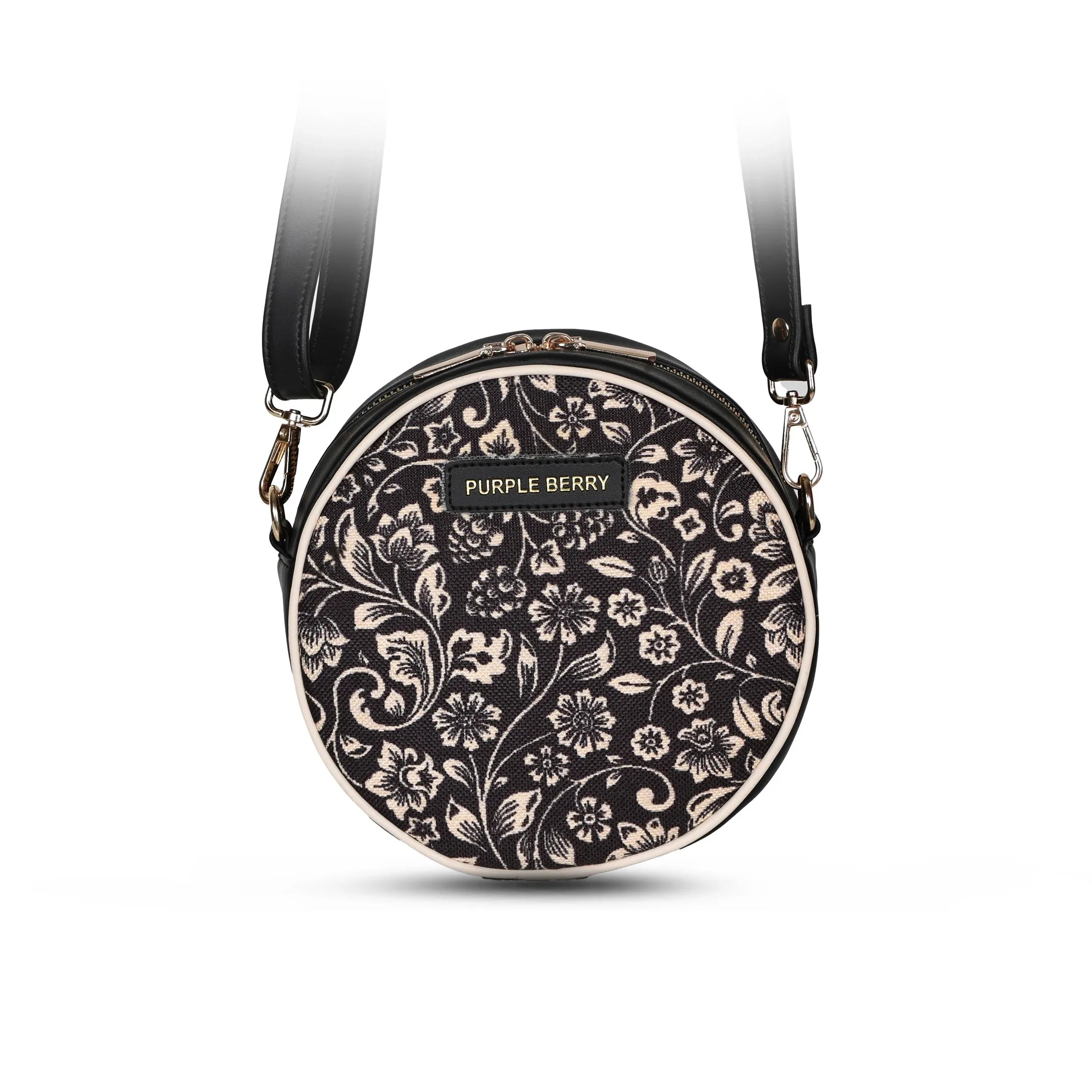 Round Canvas Sling bag | Crossbody Bag