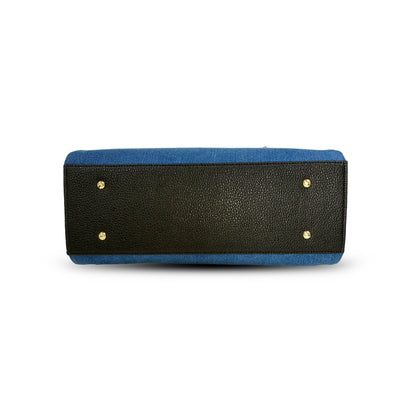 Lotus Premium Denim handbag - Black