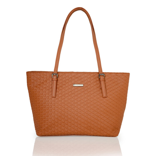 Iris Tote Bag Caramal Brown