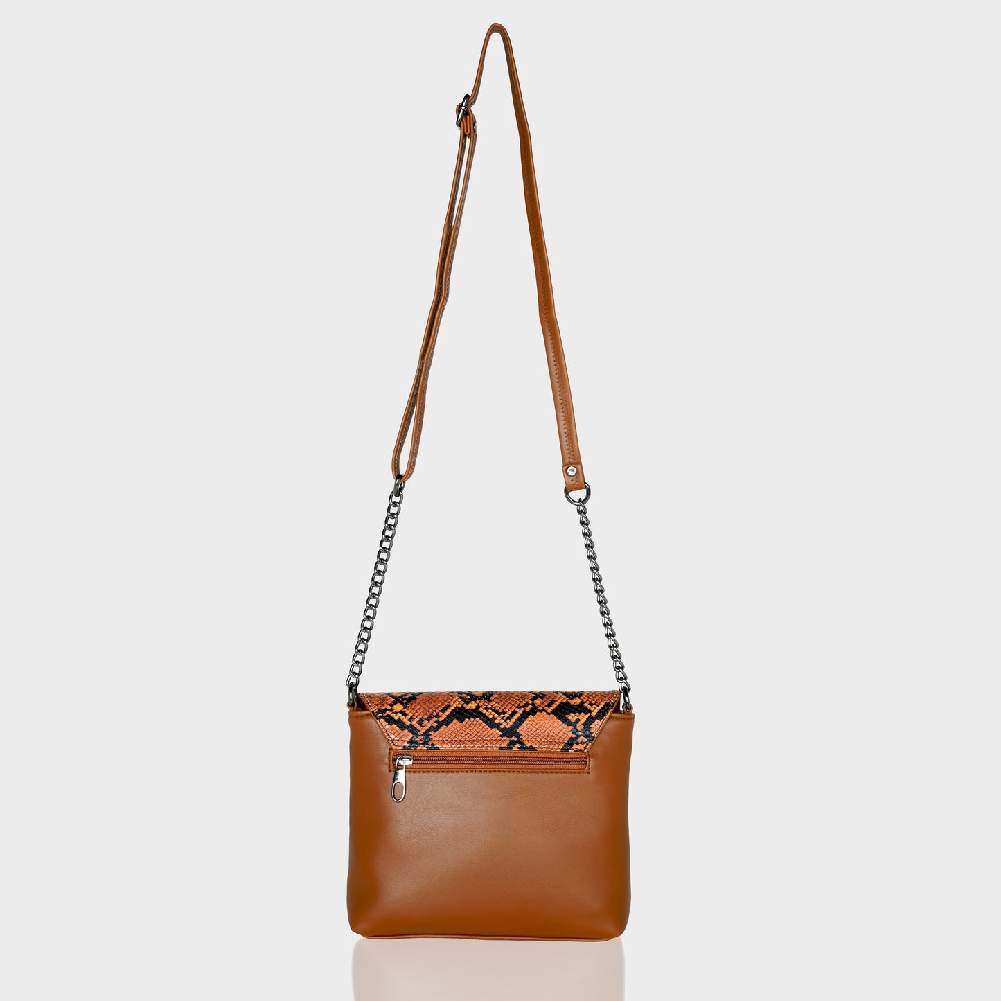 Kassia Sling Bag Cocoa Tan Snake Printed