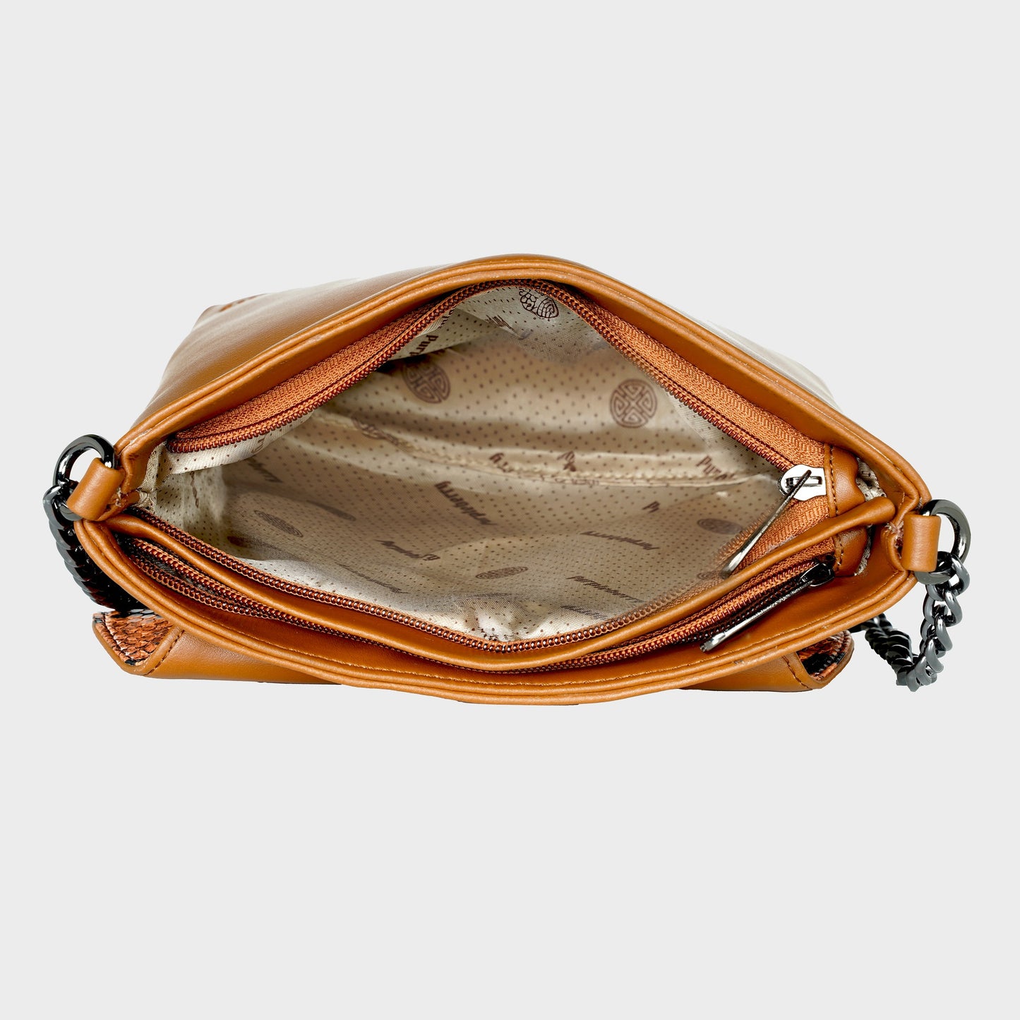 Kassia Sling Bag Cocoa Tan Snake Printed