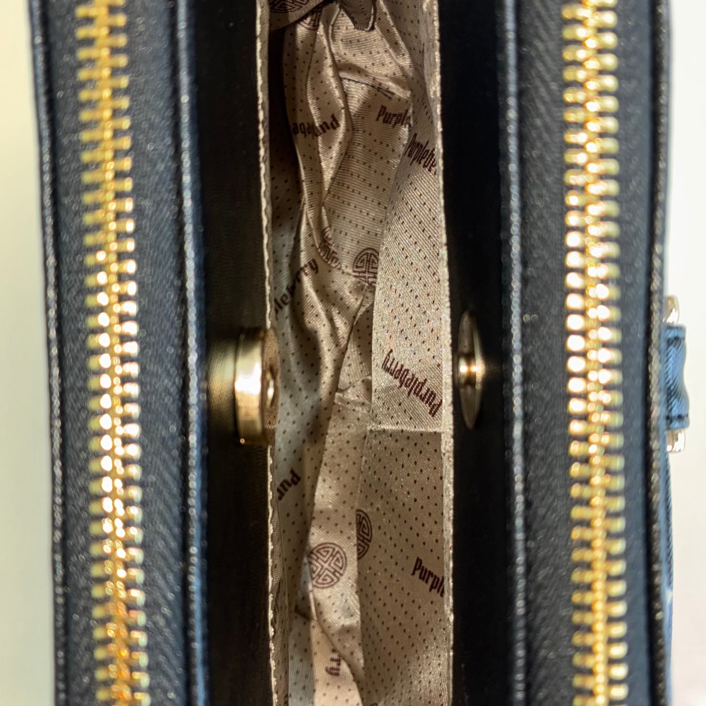 Ariana Cross Stitch Sling Bag -  Jet Black