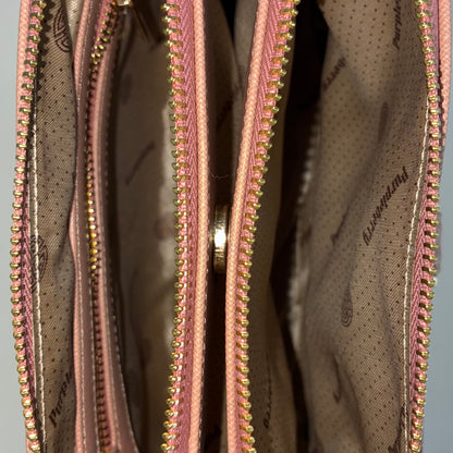Ariana Cross Stitch Sling Bag -  Mocha Blush