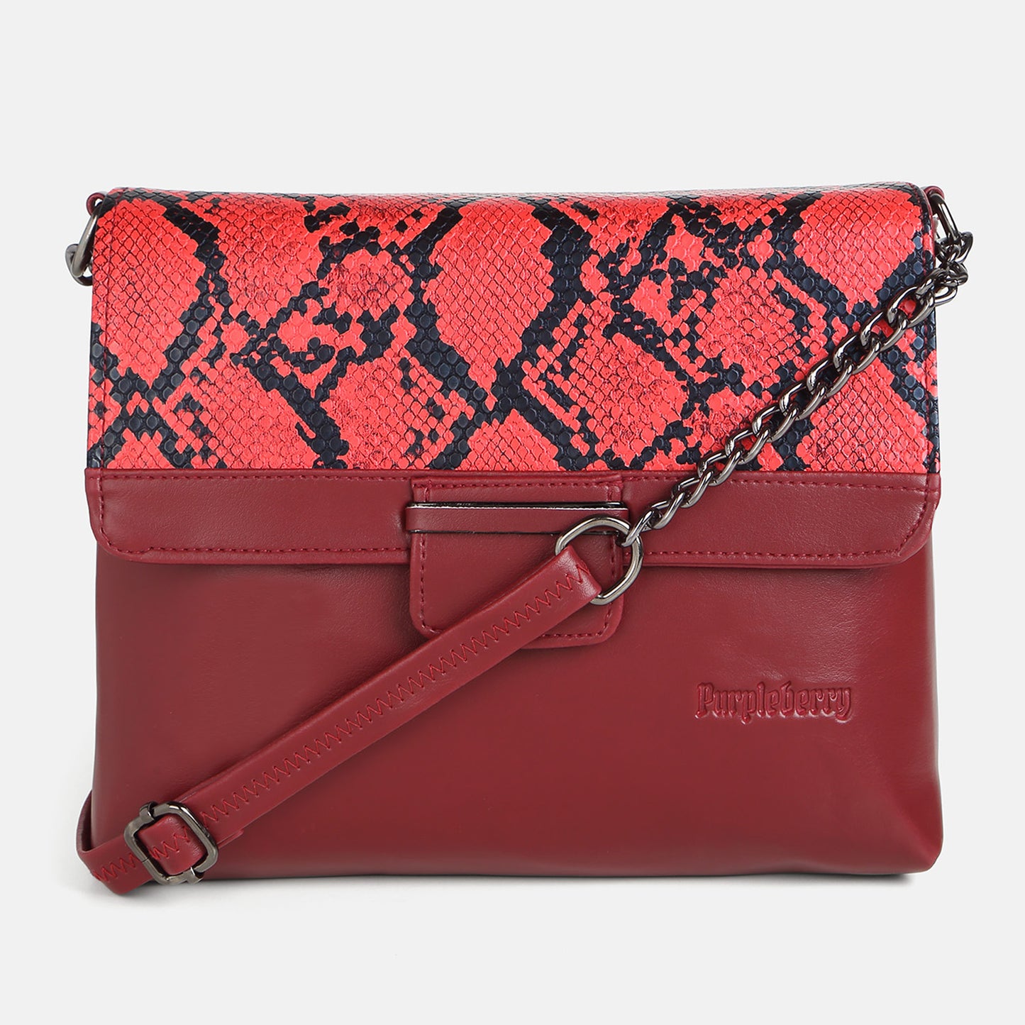 Cassie Charcoal Grey Snake print sling