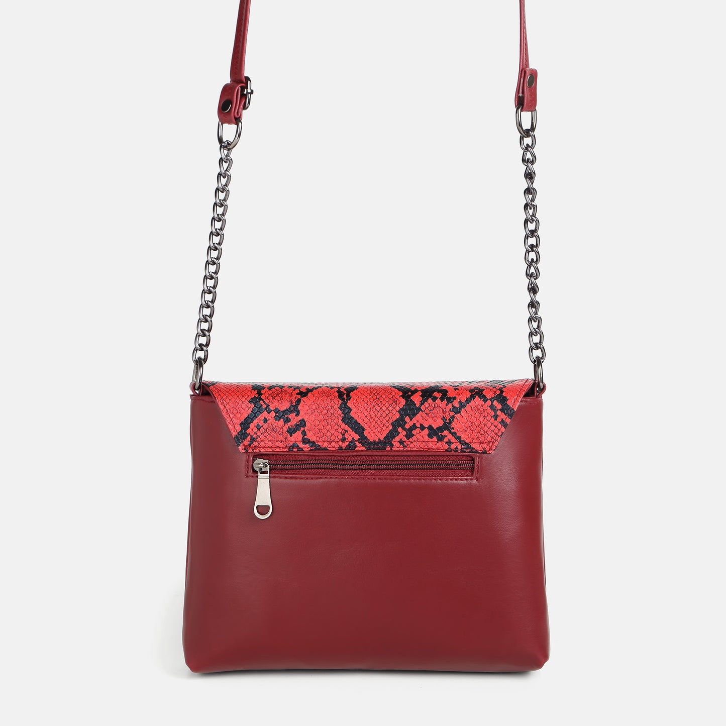 Cassie Wine Snake print Sling