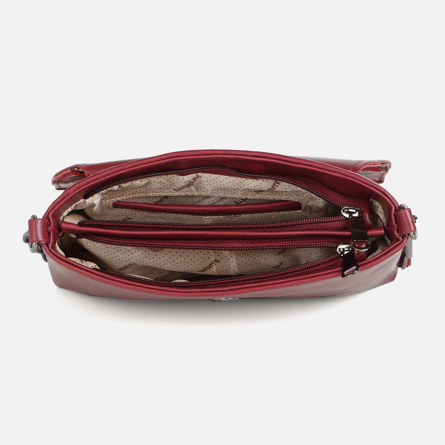 Cassie Wine Snake print Sling