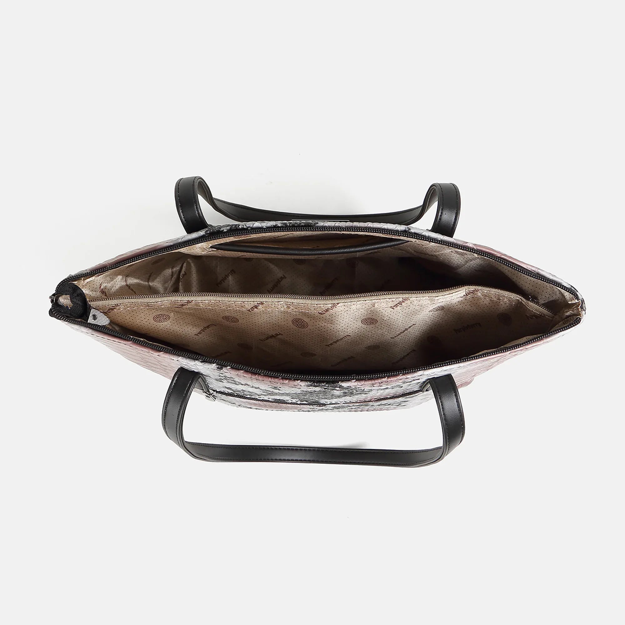 Raffia Snake Printed Luxury Handbag