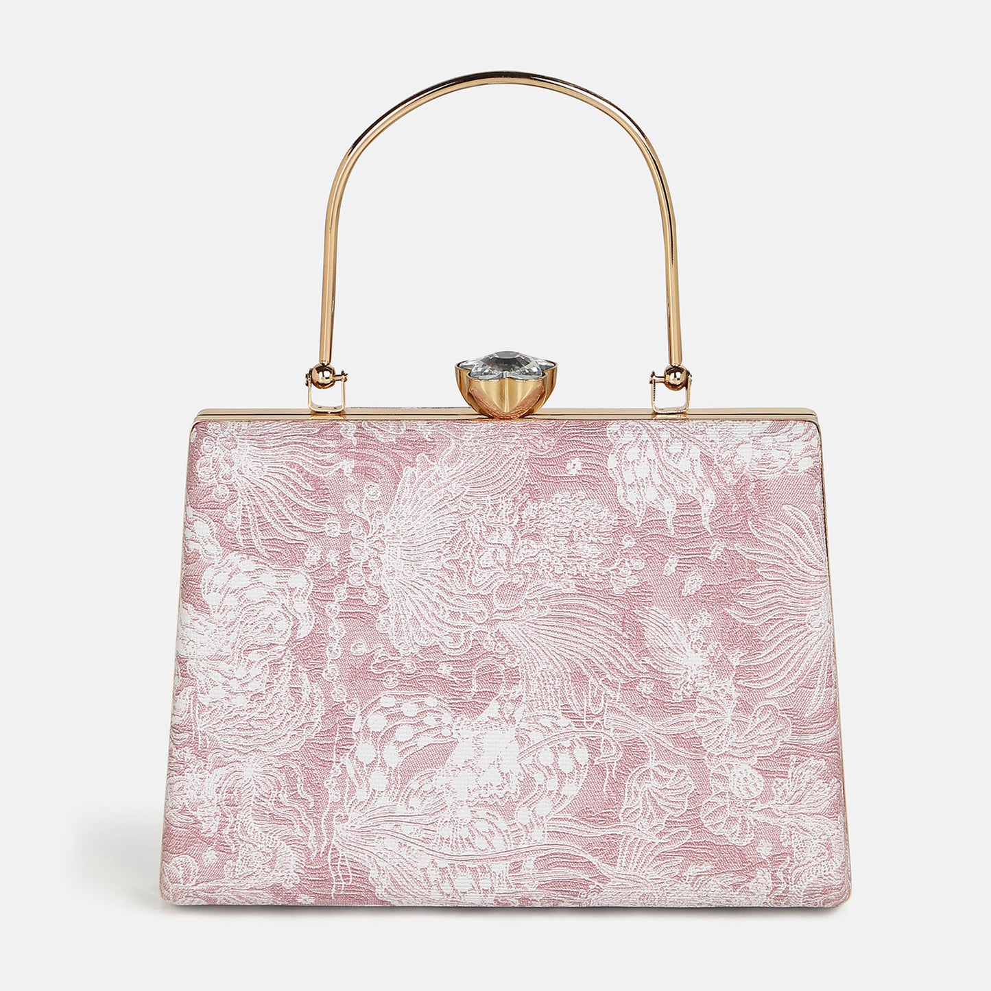 Flora Blush Pink Clutch