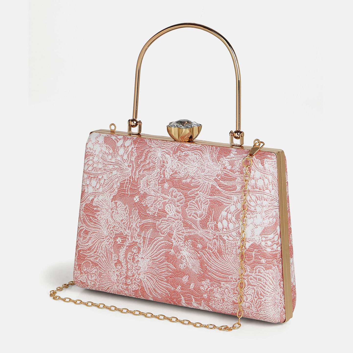 Flora Blush Pink Clutch