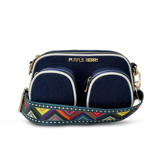 Zafira denim sling - Dark blue