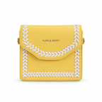 Riva Cross-Stitch Sling Bag – Yellow