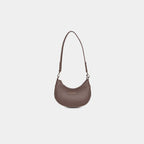 Purpleberry Ameyaa shoulder bag in taupe woven-textured vegan leather – front view